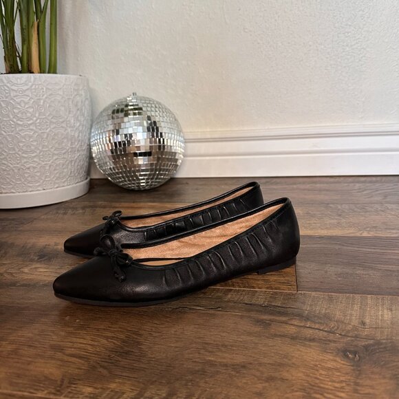 NWOT Ballerina Flats Black Pointed Toe Kelly & Katie Size 7 - Picture 4 of 7